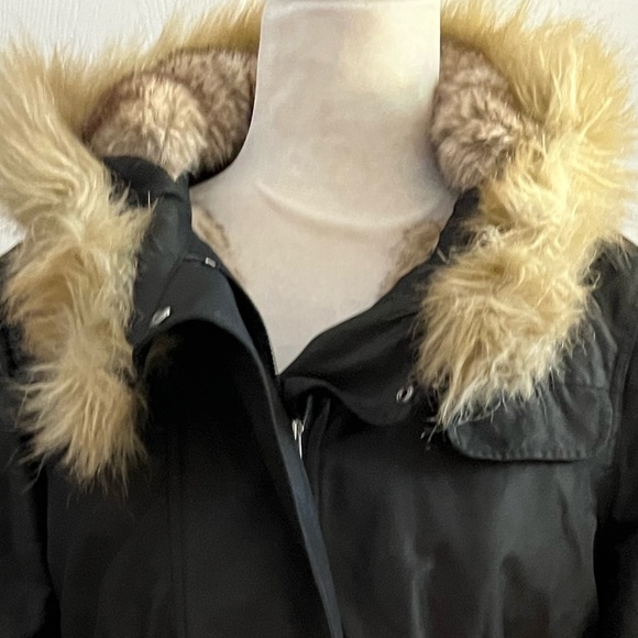 LIKE NEW TED BAKER OCKE FAUX FUR PARKA COAT FULLY LINED SZ US 6 OR TED SZ 2 - Picture 4 of 12